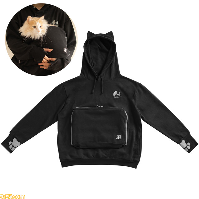 【世界猫の日】にゃんガルーパーカー2在庫入荷。猫が入れる大きなポケットを搭載したパーカーを着て、涼しい部屋で猫と一緒の幸せな時間を満喫しよう