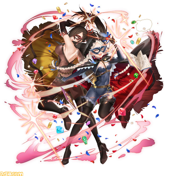 『FE ヒーローズ』エポニーヌ、キャス、サザ、レイラが怪盗に変装。超英雄召喚イベント“危ないお宝対決”が8月9日より開催