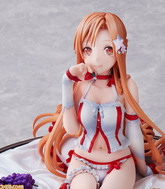 『SAO』ネグリジェ姿のアスナが1/7スケールでフィギュア化。ベッドでくつろぐ様子や上目遣いの表情などabec氏のイラストを再現