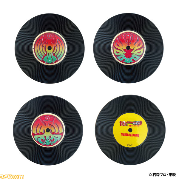 『仮面ライダーオーズ』とタワレコのコラボグッズが本日(8/10)より予約開始。『復活のコアメダル』をテーマにしたキーホルダーやマグカップが登場