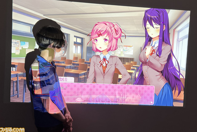 君は『プロセカ』を下から見たことがあるか。恋愛ゲームの中に入りたくないか。プロジェクターおもしろゲーム研究会【ゲーム画面がでっかいと興奮する!】