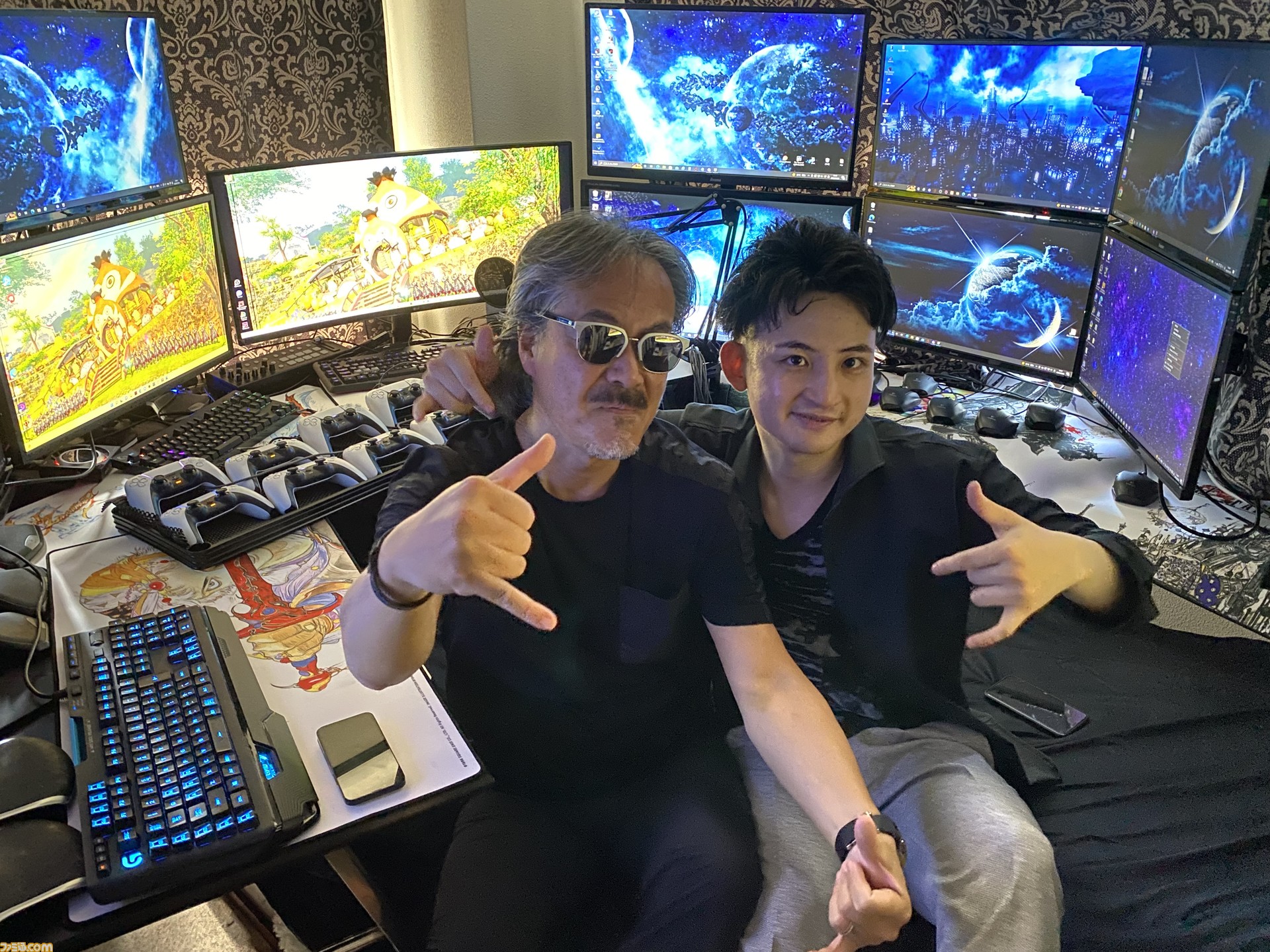 FF14】坂口博信氏が24アカウントプレイヤー・ウィン氏を訪問