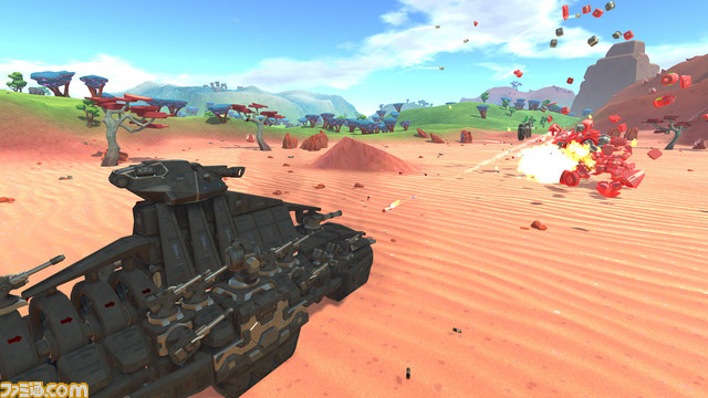 『テラテック』PS4版の配信日が8月25日に決定。ブロックを組み合わせて乗り物や基地を作りサバイバルするサンドボックス型ゲーム