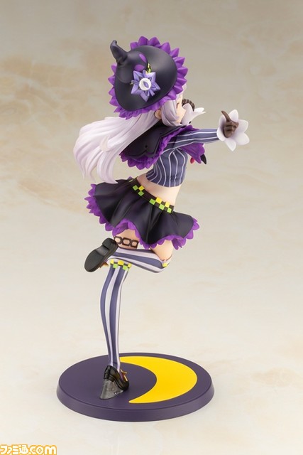 【ホロライブ】紫咲シオンのフィギュアが予約開始。おなじみの衣装を細かく再現しているほか、指からは黒魔術を放ちそう。ニヒヒ顔パーツにも注目!