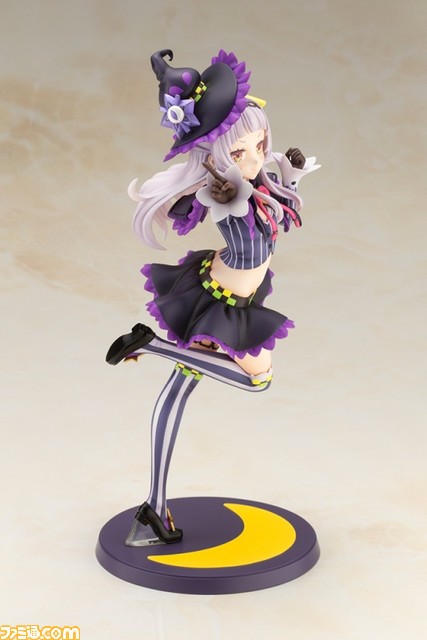 【ホロライブ】紫咲シオンのフィギュアが予約開始。おなじみの衣装を細かく再現しているほか、指からは黒魔術を放ちそう。ニヒヒ顔パーツにも注目!