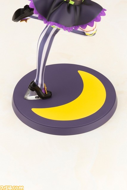 【ホロライブ】紫咲シオンのフィギュアが予約開始。おなじみの衣装を細かく再現しているほか、指からは黒魔術を放ちそう。ニヒヒ顔パーツにも注目!