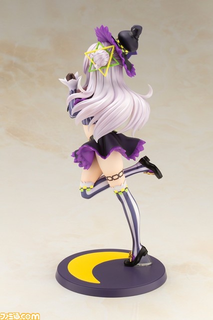 【ホロライブ】紫咲シオンのフィギュアが予約開始。おなじみの衣装を細かく再現しているほか、指からは黒魔術を放ちそう。ニヒヒ顔パーツにも注目!