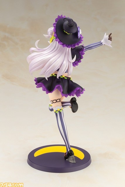 【ホロライブ】紫咲シオンのフィギュアが予約開始。おなじみの衣装を細かく再現しているほか、指からは黒魔術を放ちそう。ニヒヒ顔パーツにも注目!