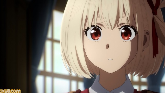 アニメ『リコリコ』第3弾キービジュアルとPVが公開。背を合わせ、手をつなぐ千束とたきなが描かれる