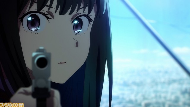 アニメ『リコリコ』第3弾キービジュアルとPVが公開。背を合わせ、手をつなぐ千束とたきなが描かれる