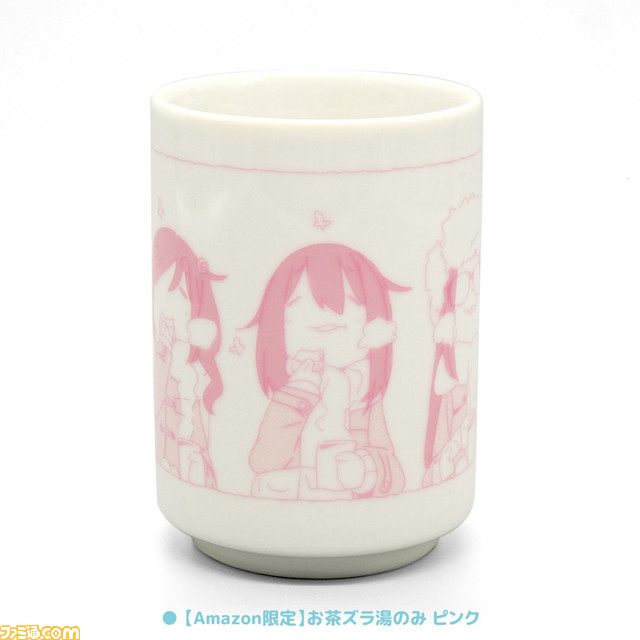 『ゆるキャン△』“あかんやつプレート”と“お茶ズラ湯のみ”が予約開始。おんたま揚げや身延まんじゅうを食べて至福な表情をしたなでしこたちをデザイン