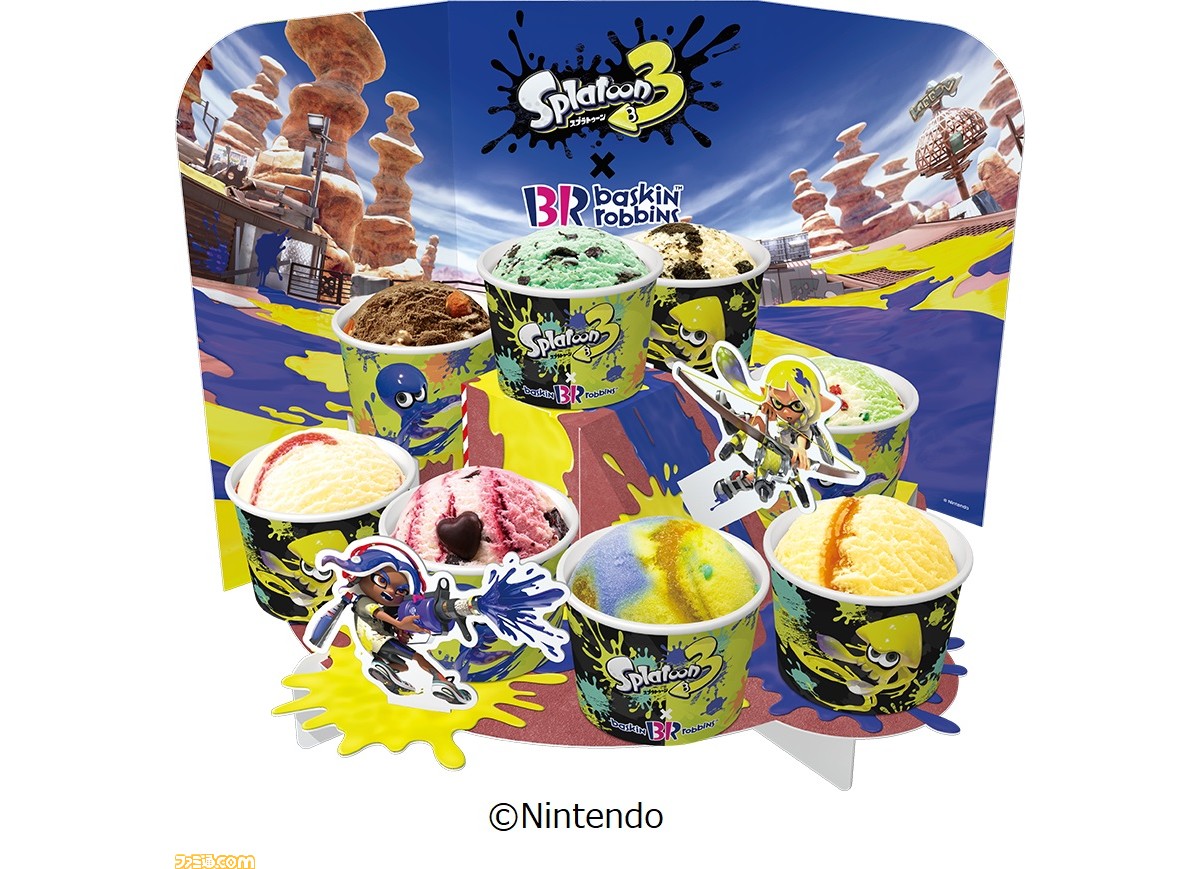 スプラトゥーン3』とサーティワンのコラボが9月1日より開催。インクを