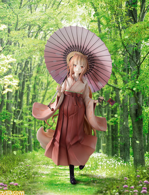 『狼と香辛料』ホロが“MAGNET by SHIBUYA109”描き下ろしイラストの袴姿でフィギュア化。あみあみ限定特典にはB2タペストリーが付属