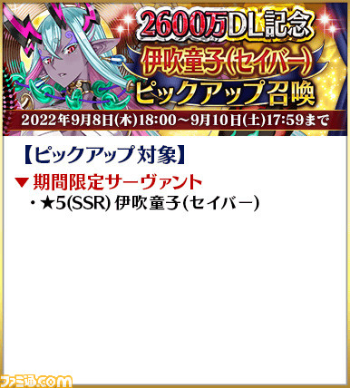 【FGO】2600万DL突破キャンペーンまとめ。ガチャでスペースイシュタルや伊吹童子らが復刻