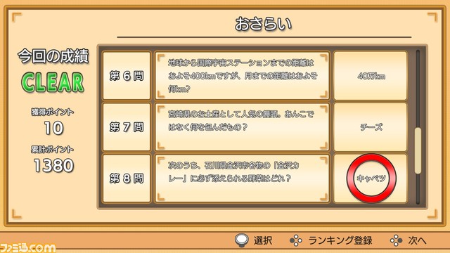 『雑学クイズ大臣』(Switch/PS4)のアップデートが9/7の0時に配信。オンライン対戦や新しい問題などを追加収録