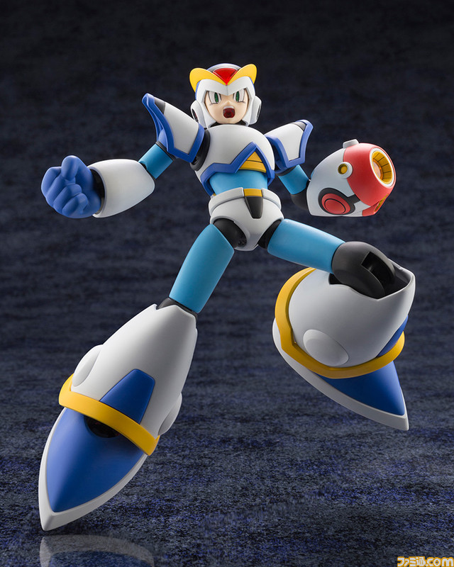 『ロックマンX』より強化パーツをまとったフルアーマー状態の“エックス”が初のプラモデル化! ダッシュやチャージバスターも再現可能なエフェクトパーツも付属