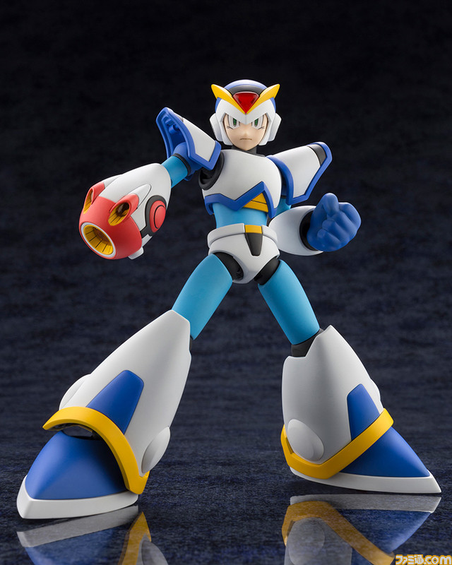 『ロックマンX』より強化パーツをまとったフルアーマー状態の“エックス”が初のプラモデル化! ダッシュやチャージバスターも再現可能なエフェクトパーツも付属