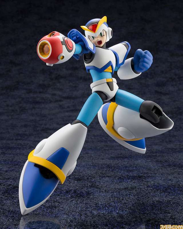 『ロックマンX』より強化パーツをまとったフルアーマー状態の“エックス”が初のプラモデル化! ダッシュやチャージバスターも再現可能なエフェクトパーツも付属
