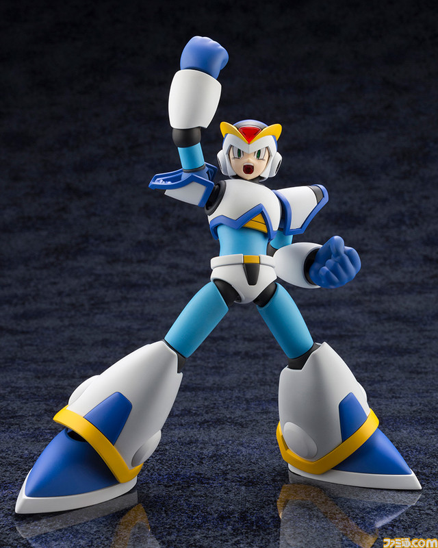 『ロックマンX』より強化パーツをまとったフルアーマー状態の“エックス”が初のプラモデル化! ダッシュやチャージバスターも再現可能なエフェクトパーツも付属