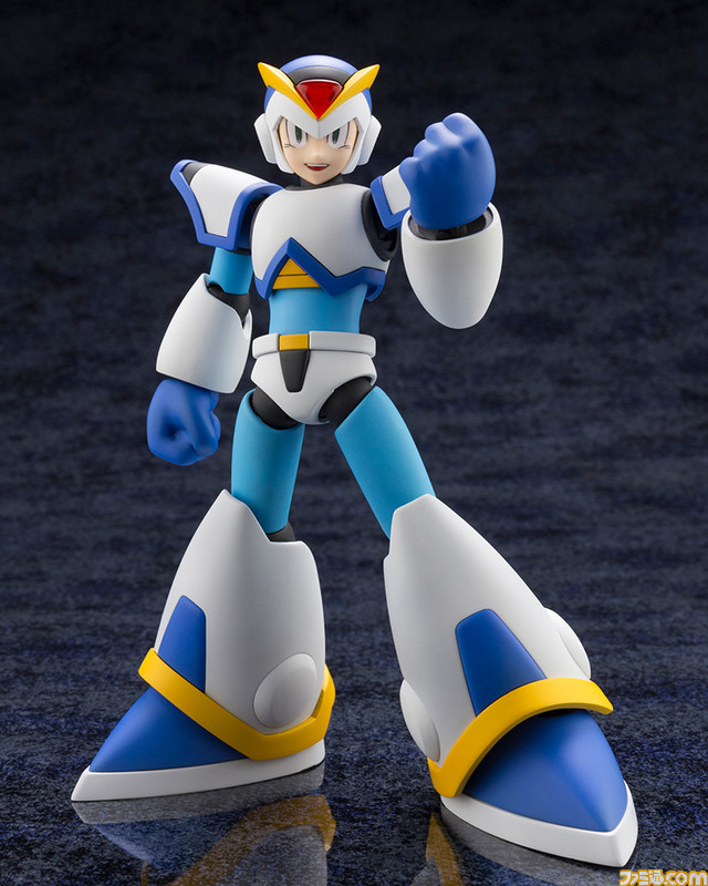 『ロックマンX』より強化パーツをまとったフルアーマー状態の“エックス”が初のプラモデル化! ダッシュやチャージバスターも再現可能なエフェクトパーツも付属
