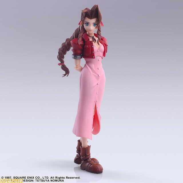 『FF7』エアリス、ティファのアクションフィギュアが登場。特徴的な髪形や服装をまとった原点とも呼べる懐かしい姿で再現