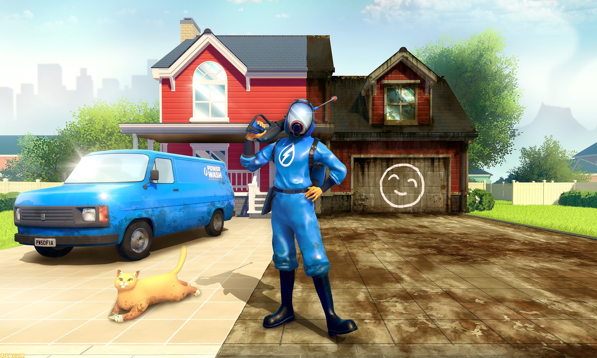 『パワーウォッシュ シミュレーター』PS5、PS4、Switch版が近日発売。こびりついた汚れを高圧洗浄機で洗い流していくお掃除ゲーム