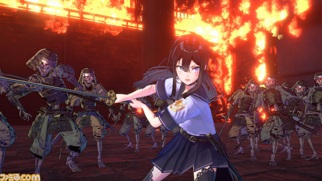 『サムライメイデン』侍JKたちのB2タペストリーやブロマイドが同梱するファミ通DXパックが公開。主人公が金髪黒ギャルに変身する専用衣装も