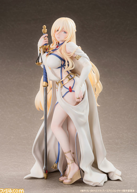 『ゴブリンスレイヤー』人気キャラクター“剣の乙女”がフィギュア化。聖なる光を浴びたような金髪や肉感的なプロポーションなどは見どころ満載。目隠しなしの顔パーツも付属