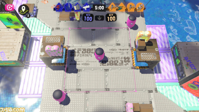 『スプラトゥーン3』初心者攻略第5回：ガチエリアのルールを解説。ガチエリアを確保して相手より多くカウントを減らそう