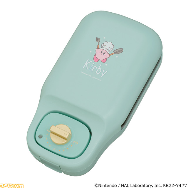 『星のカービィ』カービィやワドルディのホットサンドとミニケーキが焼ける“こんがりきゃらマルチサンドメーカー”が予約受付開始