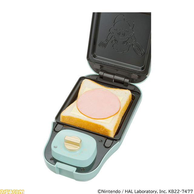 『星のカービィ』カービィやワドルディのホットサンドとミニケーキが焼ける“こんがりきゃらマルチサンドメーカー”が予約受付開始