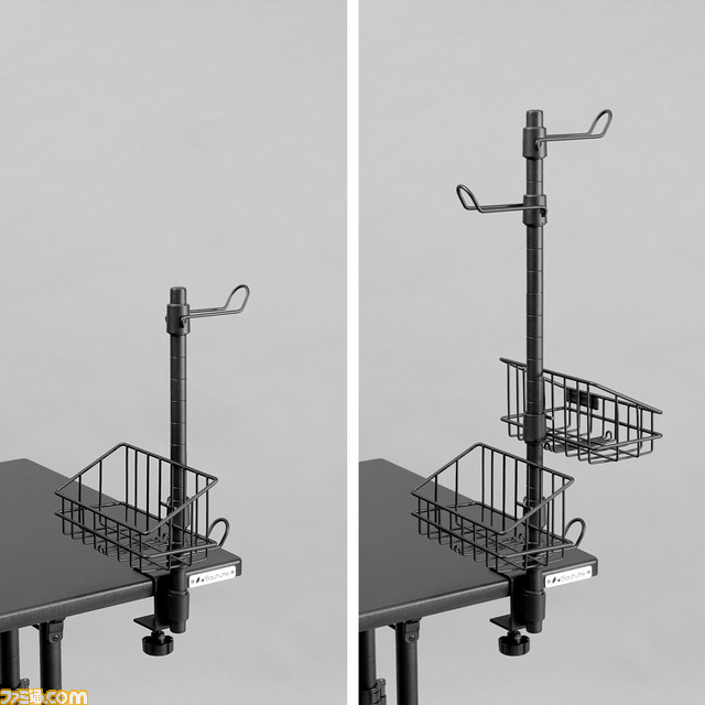 バウヒュッテよりデスクに後付けする“ヘッドセットタワー”が発売。高さ調整で手に取りやすい位置にヘッドフォンやコントローラーなど4デバイスを収納可能