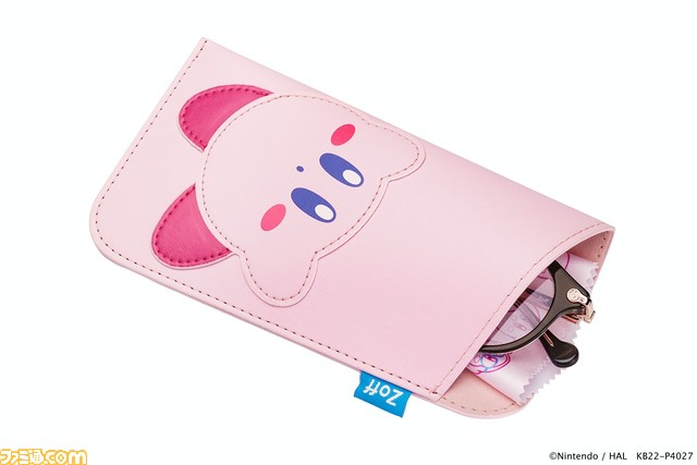 『星のカービィ』とZoffのコラボメガネが登場。フレームにはカービィやワドルディなどをデザイン、他にもポーチやマスコットクリーナーなどコレクションにも最適なアイテムが発売