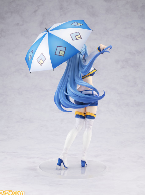 『このすば』フィギュアから“アクア レースクイーンver.”が新登場、本日(10/14)より予約受付開始。アクシズ教マーク入りのパラソル、元気いっぱいのポージングなどがアクアらしい