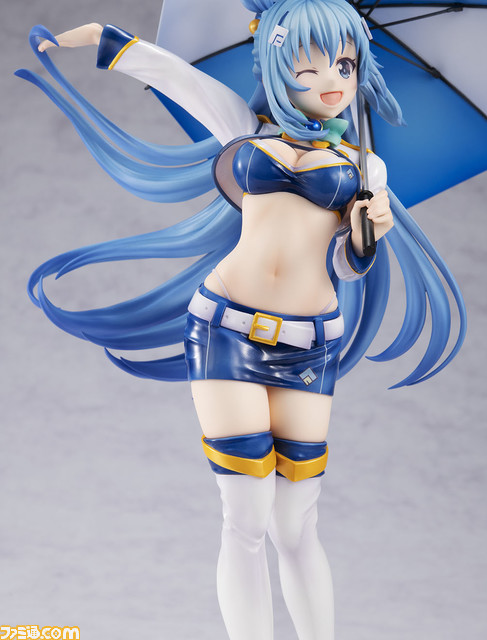 『このすば』フィギュアから“アクア レースクイーンver.”が新登場、本日(10/14)より予約受付開始。アクシズ教マーク入りのパラソル、元気いっぱいのポージングなどがアクアらしい