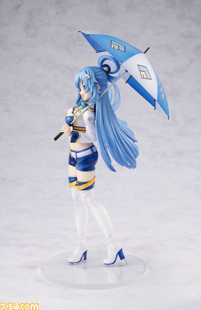 『このすば』フィギュアから“アクア レースクイーンver.”が新登場、本日(10/14)より予約受付開始。アクシズ教マーク入りのパラソル、元気いっぱいのポージングなどがアクアらしい
