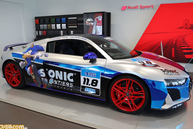 『ソニックフロンティア』約3000万円の世界に一つだけのスペシャルラッピングカーを制作。10月22日・23日の“全国エンタメまつり”にて特別展示