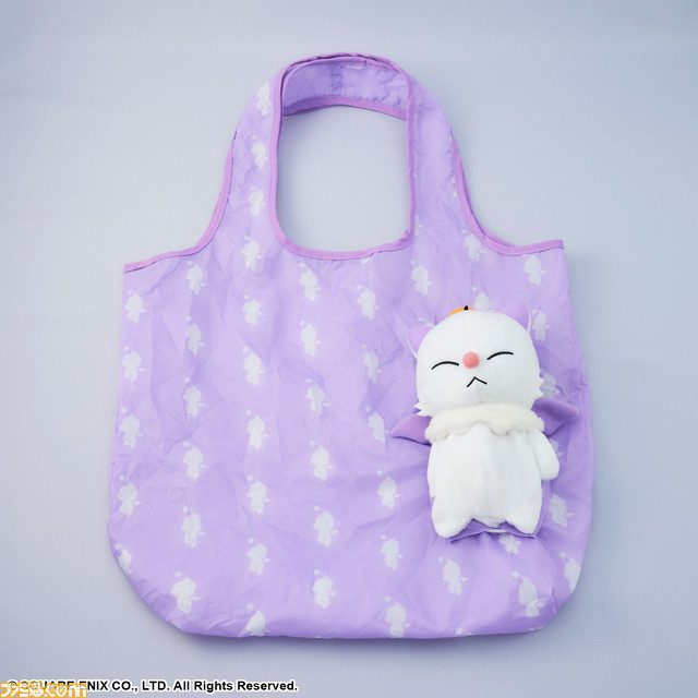 『FF』シリーズより、チョコボとモーグリのぬいぐるみエコバックが登場。バック部分はぬいぐるみの中に収納して持ち歩ける