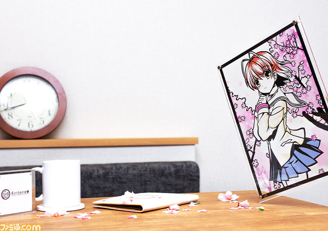 『クラナド』より古河渚の切り絵が10月28日より通販サイト“キリトリエ”にて予約開始。桜の舞い散る坂道をバックに細部まで紙で表現