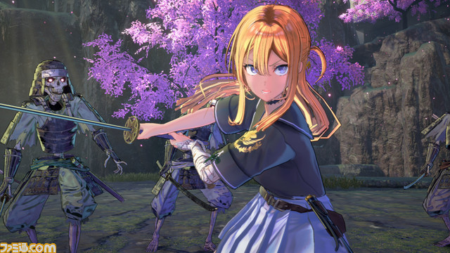 『SAMURAI MAIDEN -サムライメイデン-』“紬と依夜のB2タペストリー”デザイン公開。ほかにもアクリルパネルやブロマイドが付属するファミ通DXパックが予約受付中