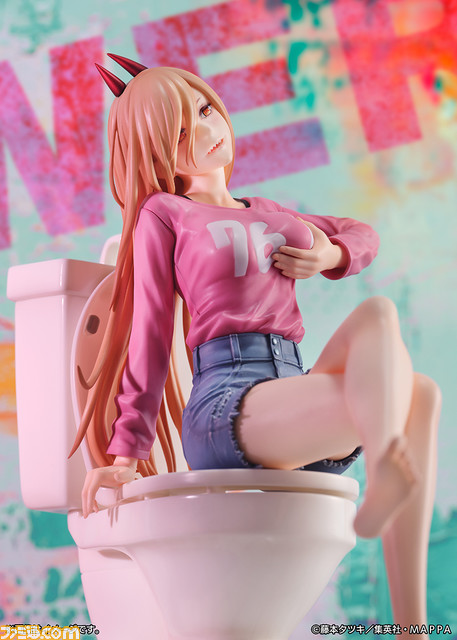 アニメ『チェンソーマン』第4話の天使なシーンを立体化。トイレに座った妖艶な笑みのパワーがとっても魅力的！