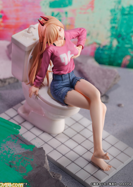 アニメ『チェンソーマン』第4話の天使なシーンを立体化。トイレに座った妖艶な笑みのパワーがとっても魅力的！