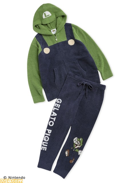 『マリオ』דジェラピケ”のコラボアイテム第3弾が11月10日(木)より発売。マリオ、ルイージ、キノピオたちをモチーフにしたルームウェアなどが登場