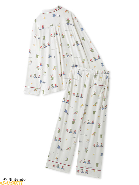 『マリオ』דジェラピケ”のコラボアイテム第3弾が11月10日(木)より発売。マリオ、ルイージ、キノピオたちをモチーフにしたルームウェアなどが登場