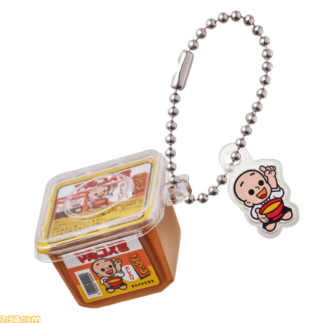 マルコメのお味噌のミニチャームが全国のガシャポンで11月4週より登場。“だし入り 料亭の味”や“マルコメ君こうじ”など5種が展開