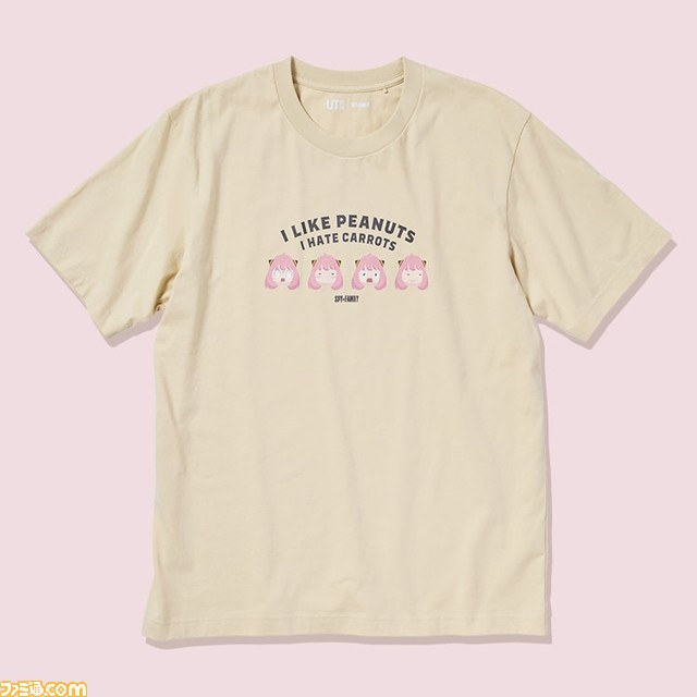 『スパイファミリー』のユニクロTシャツ第2弾が本日(11月11日)発売。ビックリ顔や余裕の笑みなど表情豊かなアーニャがキュート