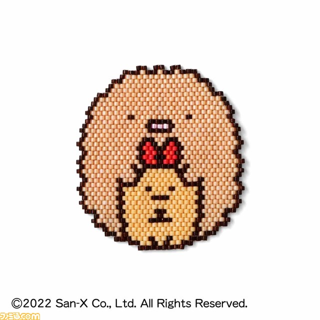 『すみっコぐらし』とクチュリエのコラボ商品が登場。フルーツの衣装を着たキャラを編んだり、ビーズのアイテムとして作れるハンドメイド商品