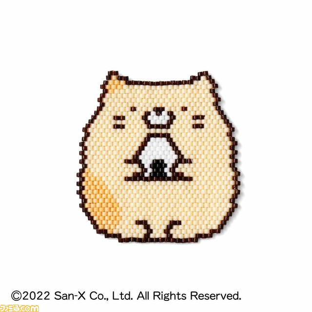 『すみっコぐらし』とクチュリエのコラボ商品が登場。フルーツの衣装を着たキャラを編んだり、ビーズのアイテムとして作れるハンドメイド商品