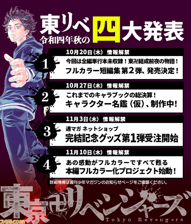 東京卍リベンジャーズ』フルカラー版1巻＆2巻が2023年1月17日に発売