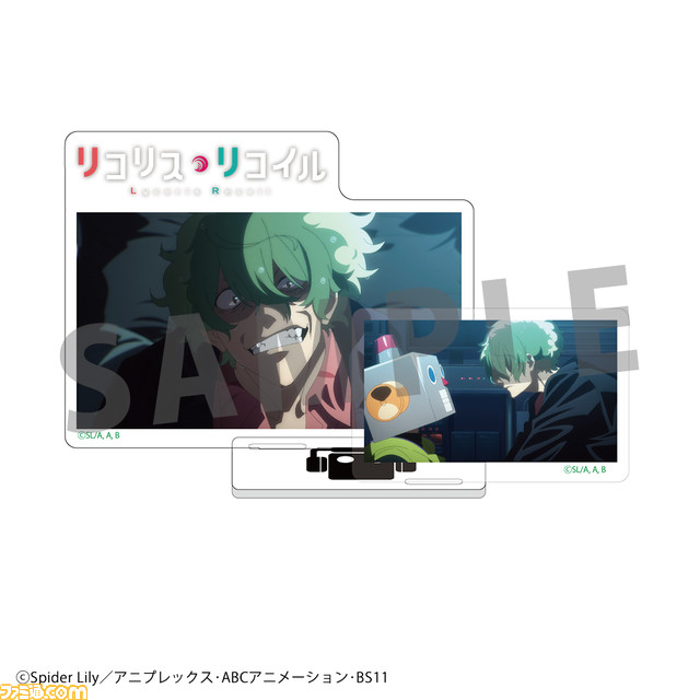 『リコリコ』限定ショップが全国のTSUTAYAで11月25日より開催。冬コーデの千束&たきなを配したアクリルフィギュアやダイカットステッカーが新登場